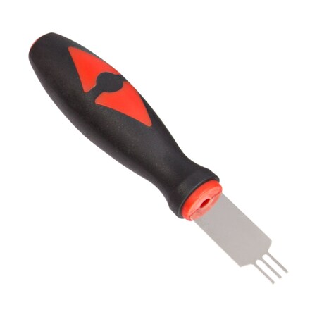 Steelman 1.00mm x 9.00mm Triple Flat Blade Automotive Terminal Tool for Removing Automotive Electrical Wires from Terminal Blocks, Non-Magnetic, Comfortable Grip